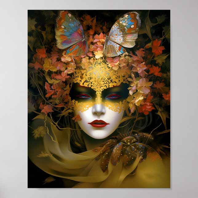 Mask Dam Fantasy Art Poster (Framsidan)