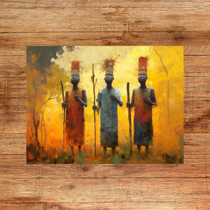Mask Dogon Manar of Mali, Väster Afrika, Poster