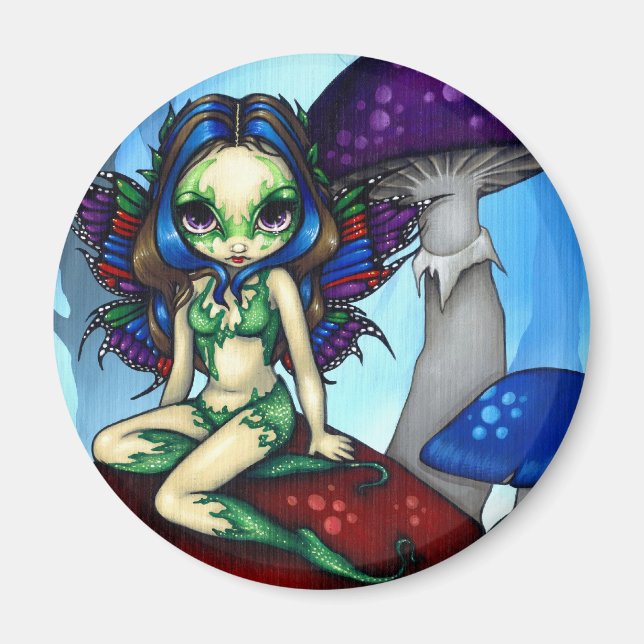 "Mask Fairy on the Mushroom" Magnet (Framsidan)