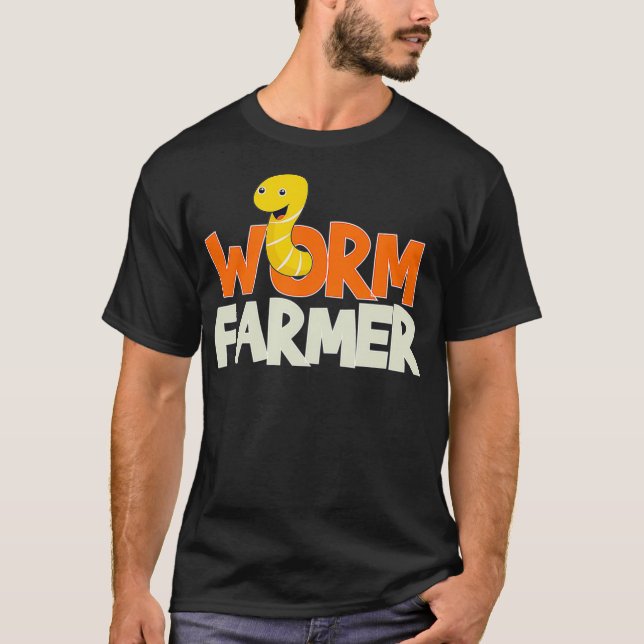 Mask Farmer Compostation Vermiculture Gift T Shirt (Framsida)