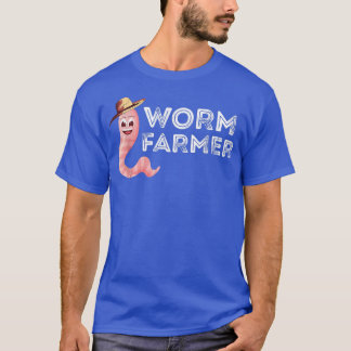 Mask Farmer Lycklig Mask Farmer Red Wiggler Mask G T Shirt