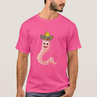 Mask Farmer Mexico Sombrero Mexican Hat Vermicultu T Shirt