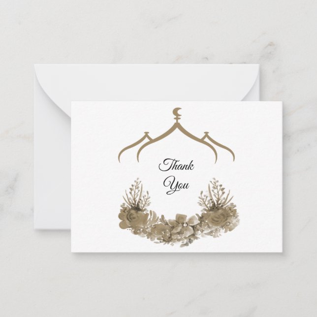 Mask Flower - tackkort Anteckningskort (Framsida)