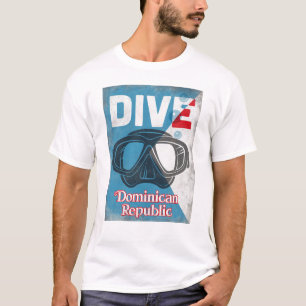 Mask för Dyka av Dominikanska republikens Vintage T Shirt