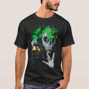 Mask för giftiga gaser: Neonglödlampor T Shirt