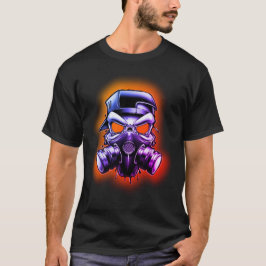Mask för giftiga/radioaktiva ämnen i hull t shirt