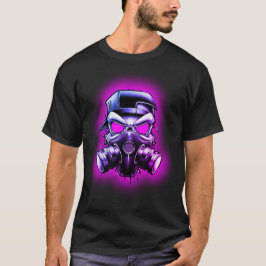 Mask för giftiga/radioaktiva ämnen i hull t shirt