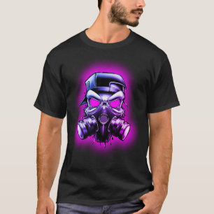 Mask för giftiga/radioaktiva ämnen i hull t shirt