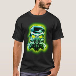 Mask för giftiga/radioaktiva ämnen i hull t shirt