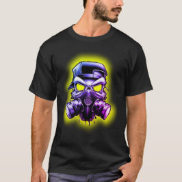 Mask för giftiga/radioaktiva ämnen i hull t shirt