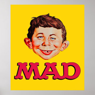 Mask för Mad Magazine-etikett Poster