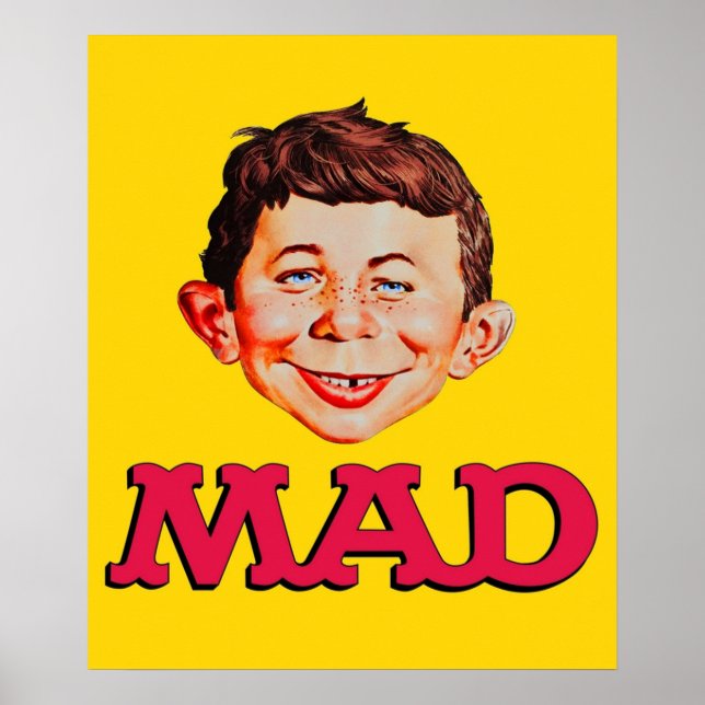 Mask för Mad Magazine Shirt Sticker Mask Poster (Framsidan)