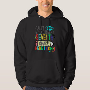 Mask för spädbarn mitt spännande sjunde Klass här Hoodie