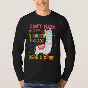 Mask för spädbarn mitt spännande sjunde Klass här T Shirt