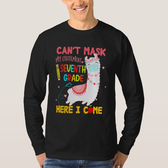 Mask för spädbarn mitt spännande sjunde Klass här  T Shirt (Framsida)