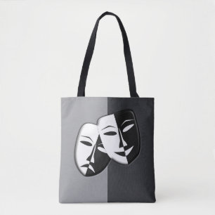Mask för tragedi - Tote Bag Tygkasse
