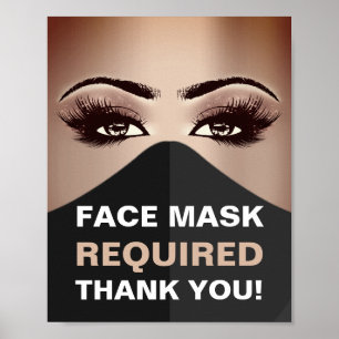 Mask från ansikte som krävs för kraftiga kocksmeto poster