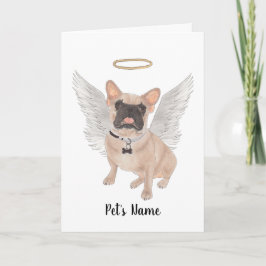 Mask Fransk Bulldog Sympathy Memorial Kort