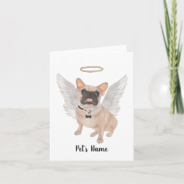 Mask Fransk Bulldog Sympathy Memorial Kort