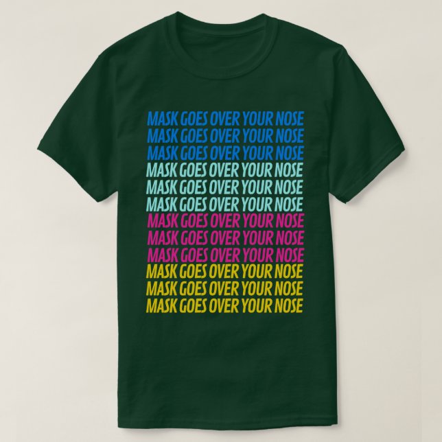 mask går över näsan 5 t shirt (Design framsida)