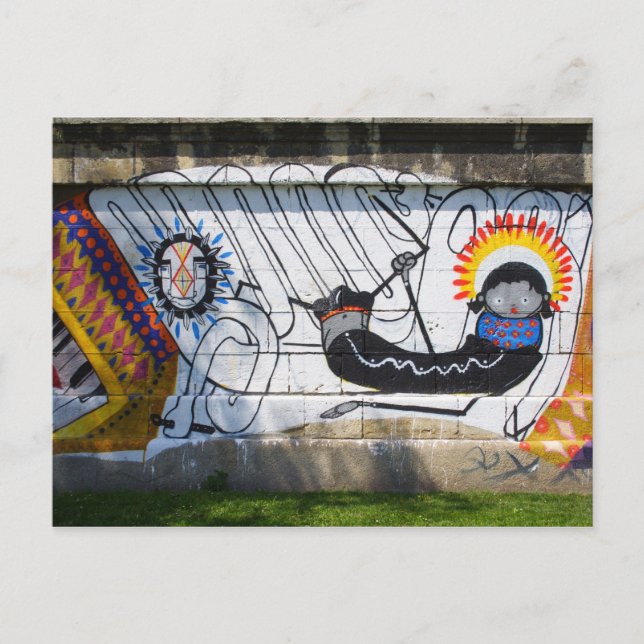 Mask Girl Vykort (Framsida)