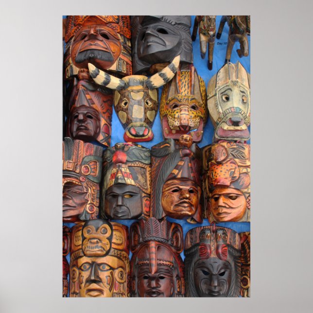 Mask, Guatemala Poster (Framsidan)