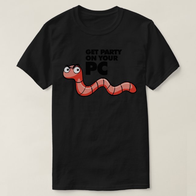Mask Hämta Party på din dator T Shirt (Design framsida)