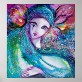 MASK IN BLUE/Venetian MasqueraAnsikte Poster