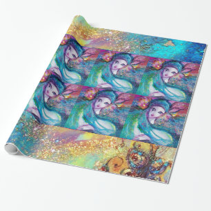 MASK IN BLUE/Venetian Masqueramasker Presentpapper