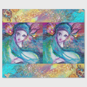 MASK IN BLUE/Venetian Masqueramasker Presentpapper