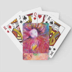 MASK IN RED / Venetian Masquearde Boll Spel Kort