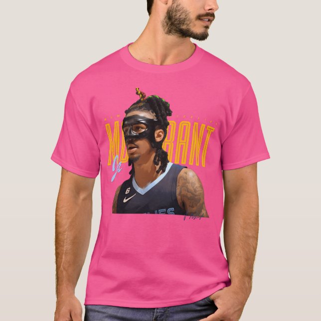 Mask Ja Morant T Shirt (Framsida)