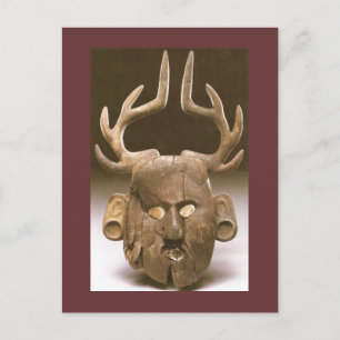 Mask med Antlers Native American Fine Art Vykort