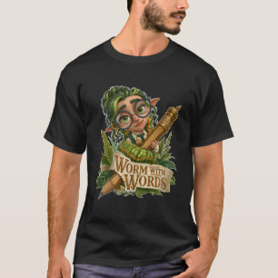 Mask med bokstäver Söt fantasieldf böckernas älska T Shirt