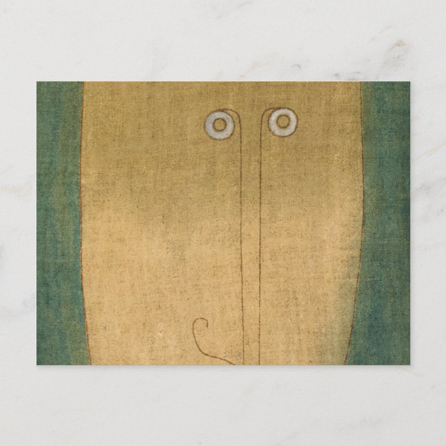 Mask of Fear, 1932 av Paul Klee Vykort (Framsida)
