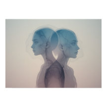 Mask of Känslor Poster Abstrakt Wall Art