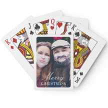 Mask Photo Jul-uppspelningskort Personlig