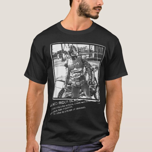 Mask Rider Black T Shirt (Framsida)