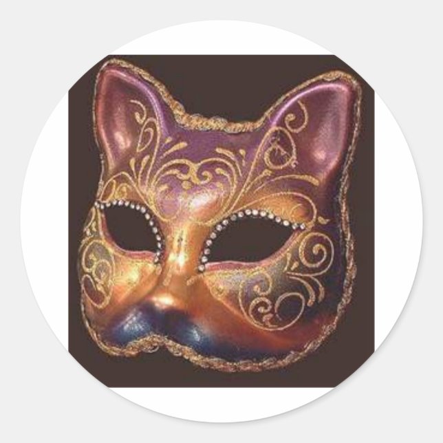 Mask Runt Klistermärke (Framsida)