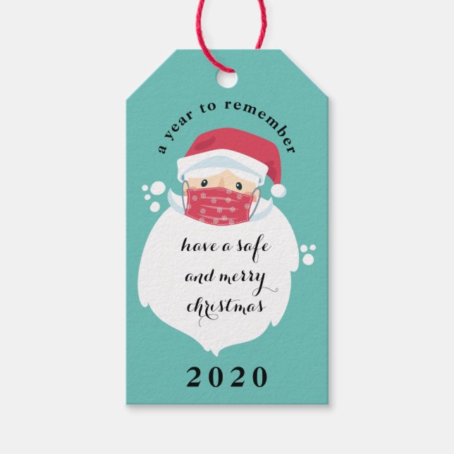 Mask Santa 2020-jul Presentetikett (Framsidan)