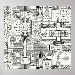 Mask: Sömlösa tekniska maskiner. Poster