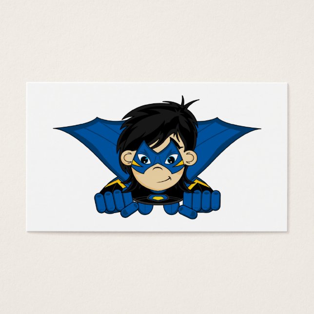 Mask Superassistance Girl Bookmark Visitkort (Framsidan)