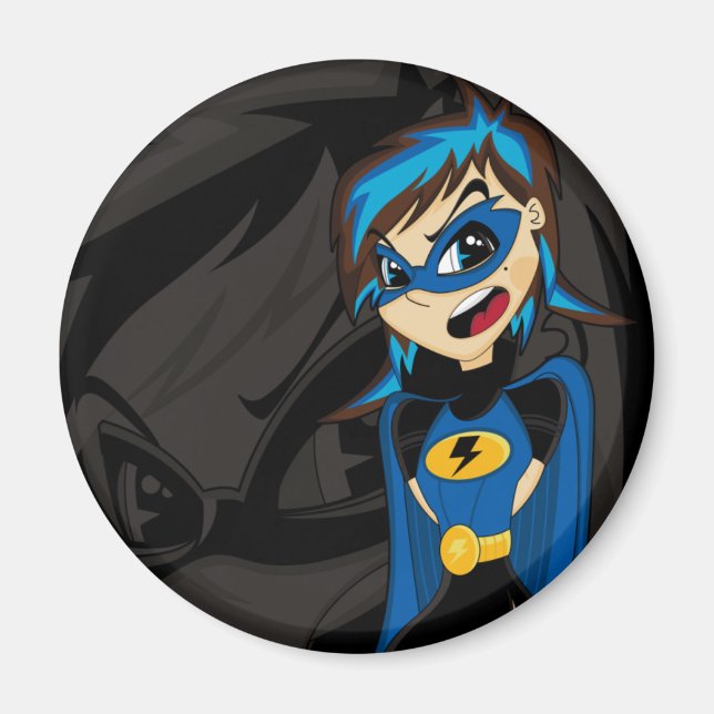 Mask Supergirl Hero Magnet (Framsidan)