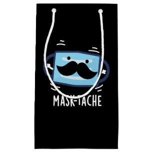 Mask-tache Funny Mask Mustache Pun Mörk BG