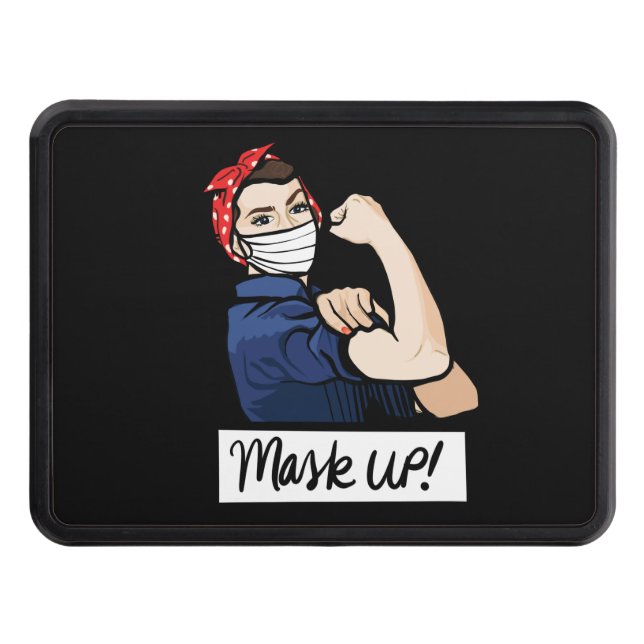 Mask UP Rosie the Riveter Dragkroksskydd (Framsidan)