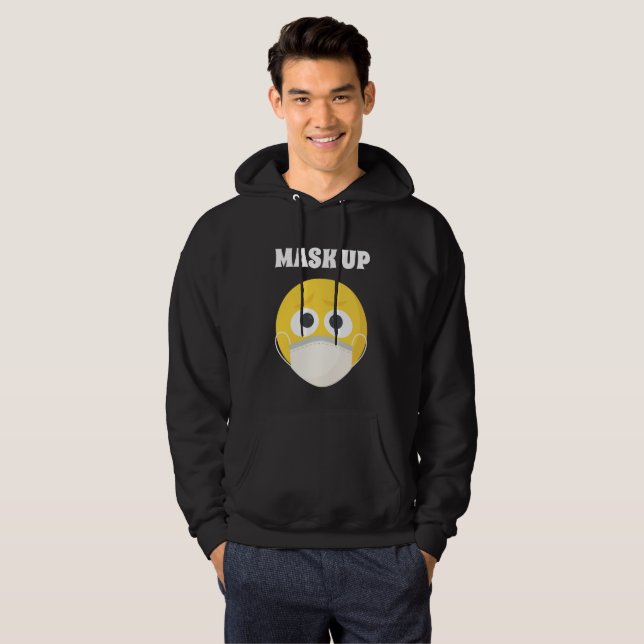 Mask upp hoodie (Hel framsida)