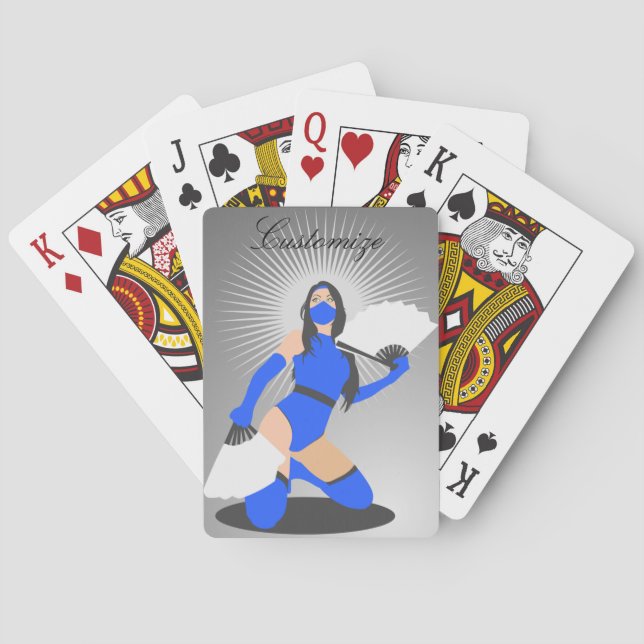Mask Warrior Princess Thunder_Cove Casinokort (Baksidan)