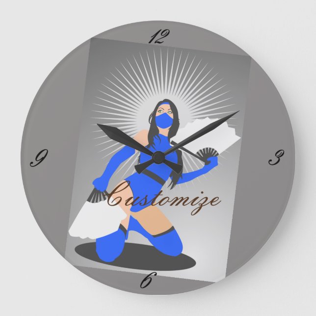 Mask Warrior Princess Thunder_Cove Stor Klocka (Framsida)