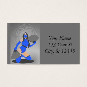 Mask Warrior Princess Thunder_Cove Visitkort