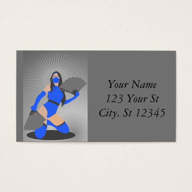 Mask Warrior Princess Thunder_Cove Visitkort (Framsidan)